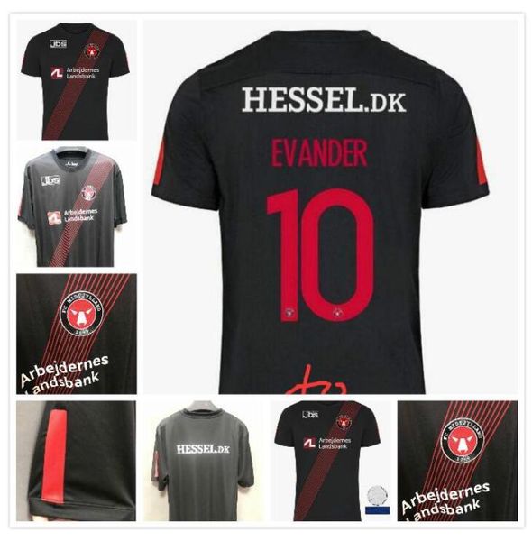 

thailand quality 2021 midtjylland soccer jersey 2020 2021 sisto evander mabil kraev onyeka football shirts, Black;yellow