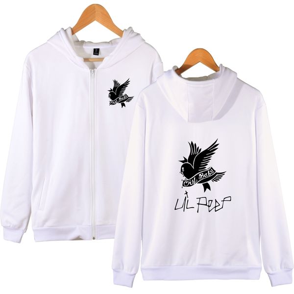

2020 autumn coats sweatshirt men/women anime tracksuit spring streetwear hoodies lil peep zipper clothes 1020, Black