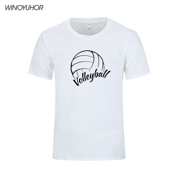 

volleyball line art o neck t shirt men summer new fashion short sleeve t-shirt casual sport tee sport hooded sweatshirt hoodie