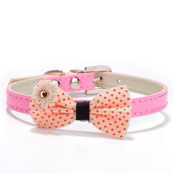 

симпатичные цветочные точки точек мягкие замшевые кожаные собаки щенок кота кошка кожа pu кожи с регулируемым ожерельем 3 цвета 2 размер xxs