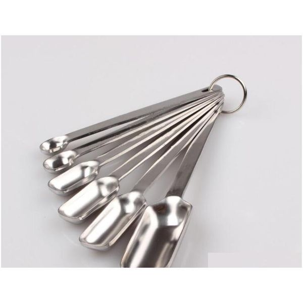 

2017 narrow stainless steel spice measuring spoons for thin narrow mouth spice jars (set of 6) measuring spoon jlluat network2010