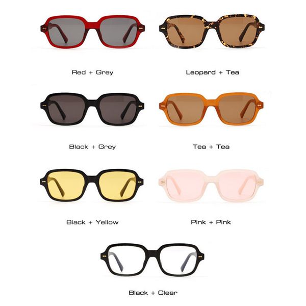 

rectangle nail women sunglasses fashion tro decoration clear ocean lens eyewear men sun glasses shades oculos uv400