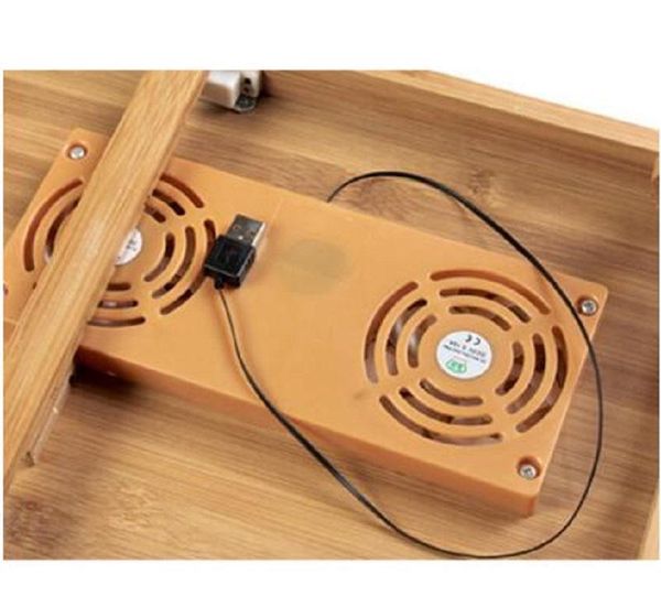 

portable folding bamboo laptable sofa bed office lapstand desk with fan bed table for computer sqcexw bdenet