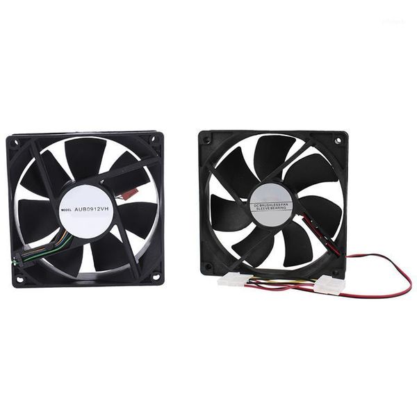 

fans & coolings 1pcs brushless dc cooling fan 4 pin connector 7 blades 12v 12cm 120mm 0.60a 4-pin cpu fans1