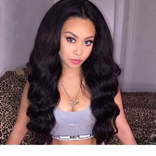 

8a glueless full lace wigs malaysian hair body wave lace front wig 10"-26'' full lace human hair wigs for black women, Black;brown