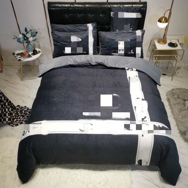 

black white designer bedding sets duvet cover  king size bed comforters sets quilt cover pillow cases bed sheet