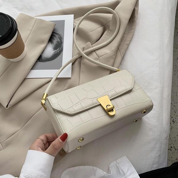 

brand original design 2020 новый замок камень одно плечо подмышек сумка ретро перекинул портативный площади сумка