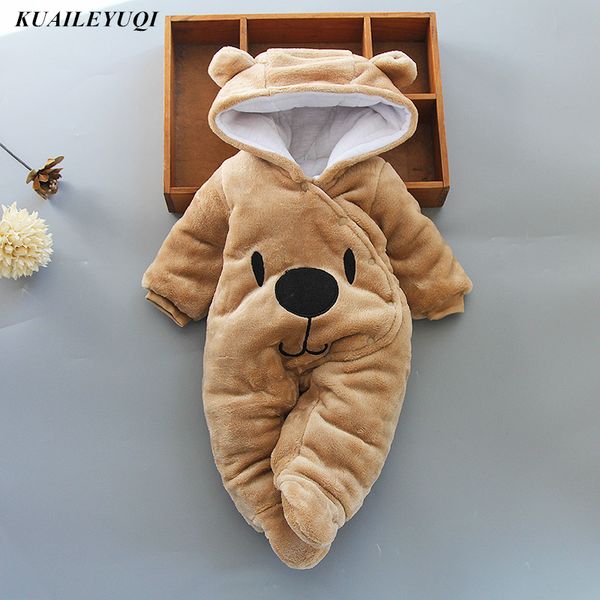 

new cartoon romper winter hooded infant jacket girl boy warm coat kids outfits clothes baby costume q1103, Blue;gray