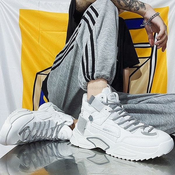 

men shoes korean style trendy high sports running casual increase shoes 025