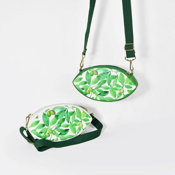 

angelatracy 2020 small olive green bag forest spring summer fresh leaves small fresh leaves bag women's messenger crossbody