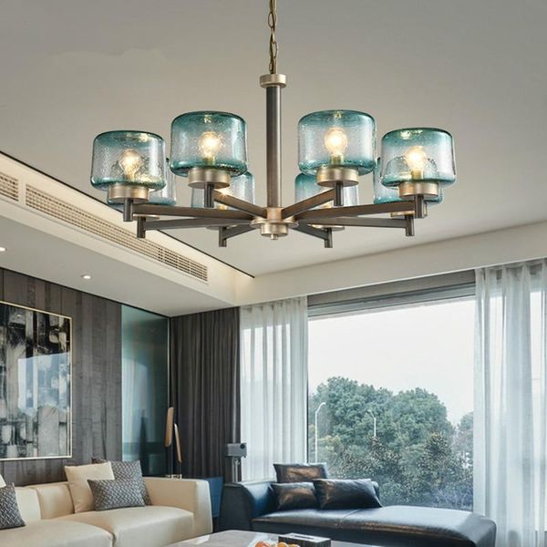

modern led chandelier home decoration stained glass chandelier light luxury living room bedroom dining room lighting