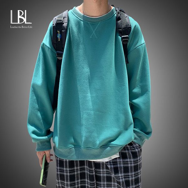 

lbl harajuku hooded sweats men long sleeve spring womens clothing teens girls funny solid hip hop oversized hoodies sweatshirts y0111, Black