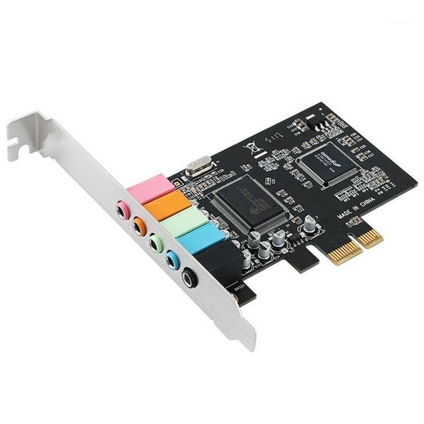 

sound cards pcie card 5.1, pci express surround 3d o for pc with high direct performance & low profile bracket1