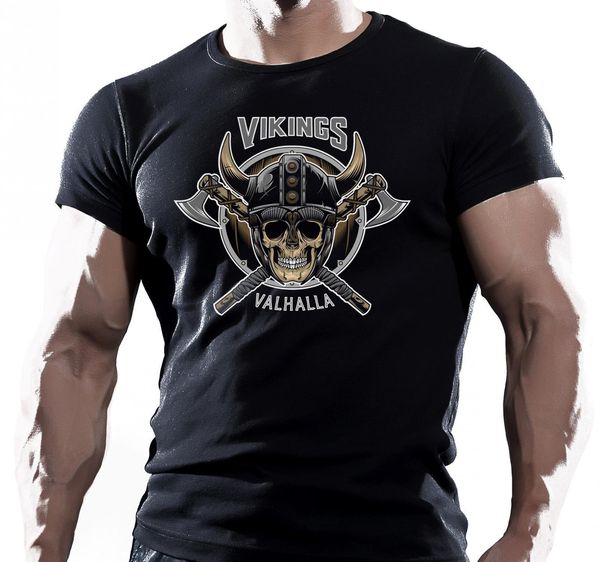 

2019 100% cotton viking skull shield fighting workout motivation mens t shirt muay thai tee shirt sport hooded sweatshirt hoodie