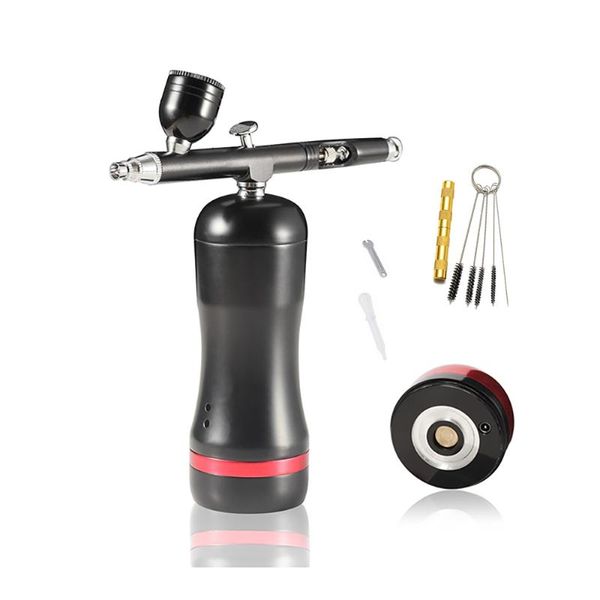 

auto start sreplace battery airbrush with compressor kit portable mini makeup nail art tattoo paint spary air brush