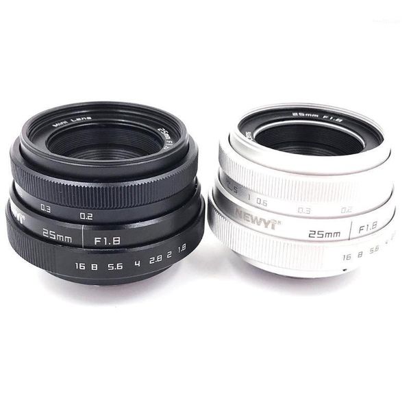 

25mm f1.8 camera lens mini cctv c mount wide angle lens for sony for nikon canon dslr alumium alloy adapter1