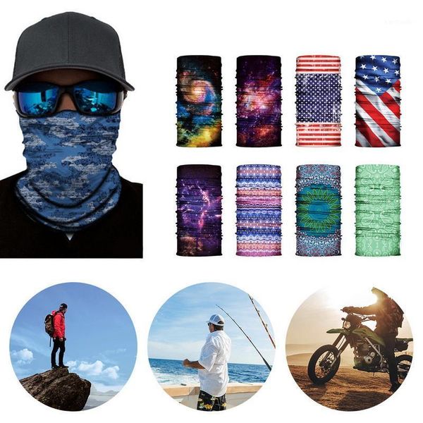 

cycling caps & masks magic headscarf riding sunscreen dustproof variety scarf seamless men and women uv protection breathing neck protect1, Black