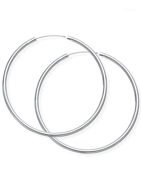 

hoop & huggie silver circle earrings female temperament korea simple wild size ear ring personality net red earrings1, Golden;silver
