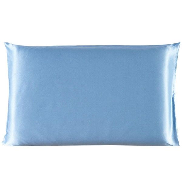

20*36inch silk satin pillowcase home multicolor cool silk pillow case zipper pillow cover double face envelope bedding pillow cover