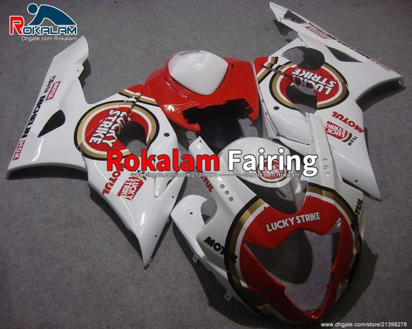 K5 GSX-R1000 Feeding for Suzuki Cowling Moto Peças Fairings Kits Branco Vermelho GSXR1000 GSXR 1000 2006 (moldagem por injeção)