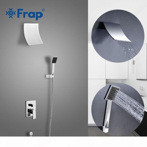 

хром в wall ванна wall латунный кран tap fld3002 frap ванна водопад душ осадков набор смесители для ванной комнаты dvujc