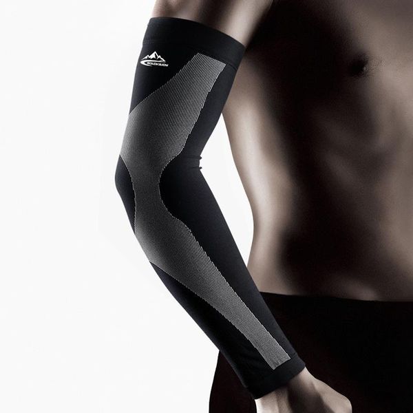 

summer women arm warmer sun uv protection sports running elbow guard cycling basketball volleyball golf men arm sleeves cover bbyyqc, Black