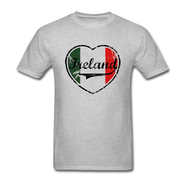 

sport i love ireland t shirt custom short sleeve men's t-shirt hip hop group cotton plus size ireland flag t shirts
