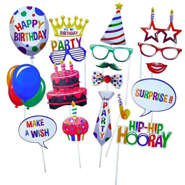 

eyvcc 22-piece set of baby's one-year-old pro p and creative funny decorations 22-piece baby's of set one-year-old party p and pro