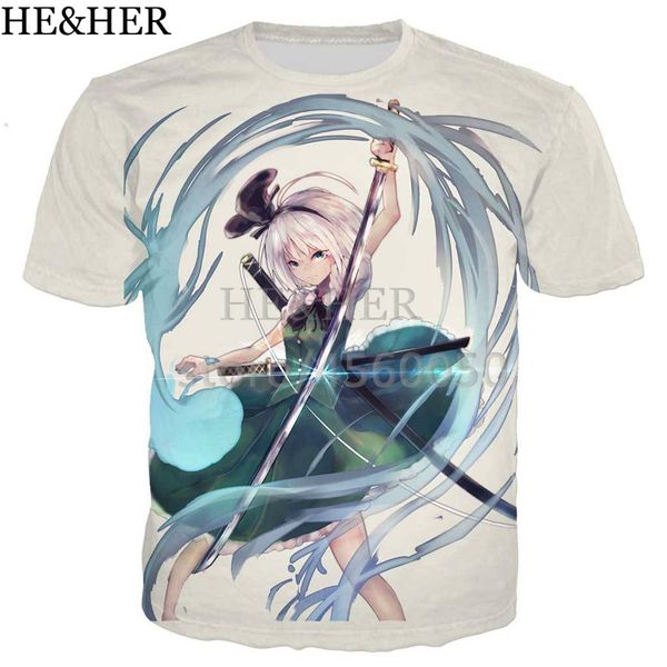 

anime touhou project shaman king 3d print shirts anime harajuku anime men clothing