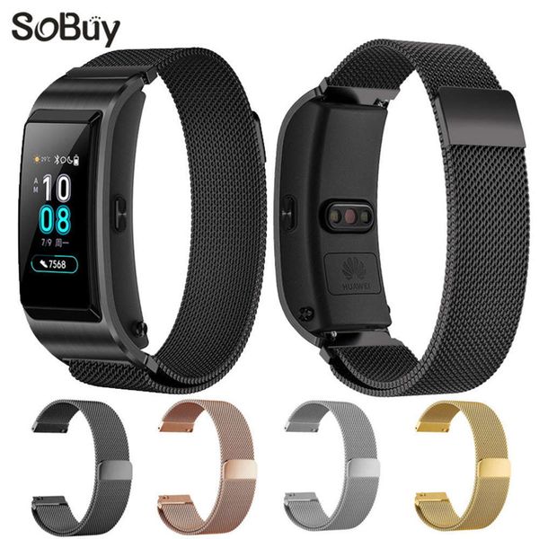 

suitable for huawei smart bracelet b5 stainls steel 18mm milane magnetic wrist strap metal watch ch