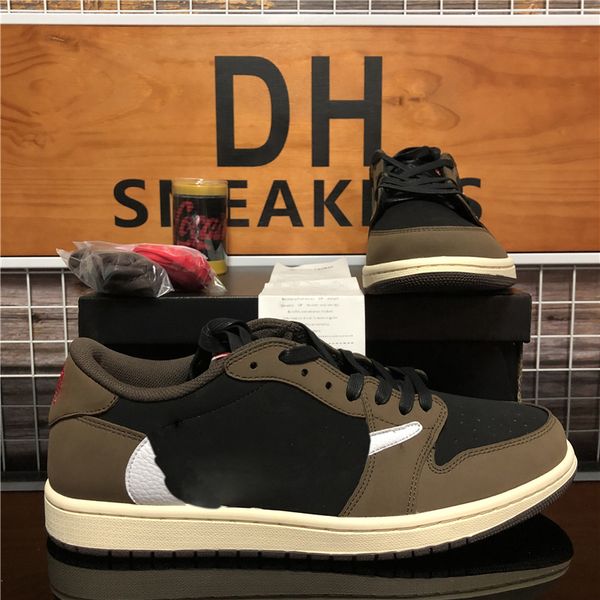 

shadow unc travis scotts jumpman 1 1s mens low basketball shoes chicago obsidian royal toe shattered paris sneakers with box