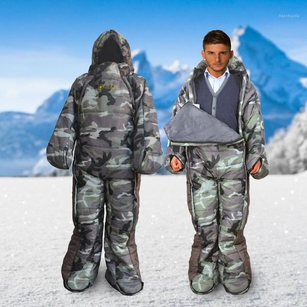 

sleeping bags 2021 mummy bag with sleeves feet legs arms outdoor camping hiking accessories1