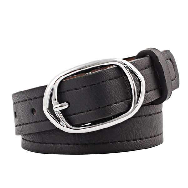 

ybt women belt new trend alloy pin buckle belt casual simple women cowboy pants sport decoration, Black;brown