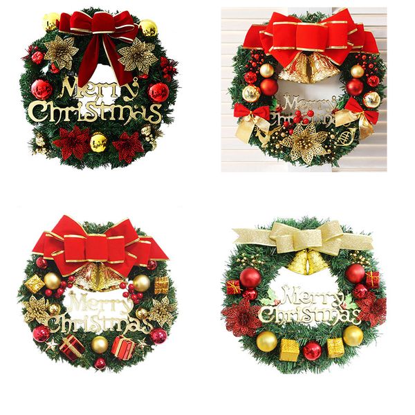 

creative wreath christmas tree decoration colorful family holiday party wall decoration props holiday atmosphere wreath decor vt1740