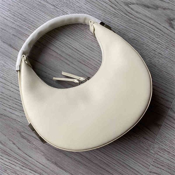 

park xiumin's spring and summer osoi cowhide armpit bag moon round ring korean fashion hand single shoulder