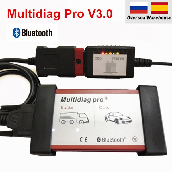 

multidiag pro+ new 2020.1/2020.00 sw with bluetooth double pcb red nec 2020.00 for car truck obd2 diagnostic tool