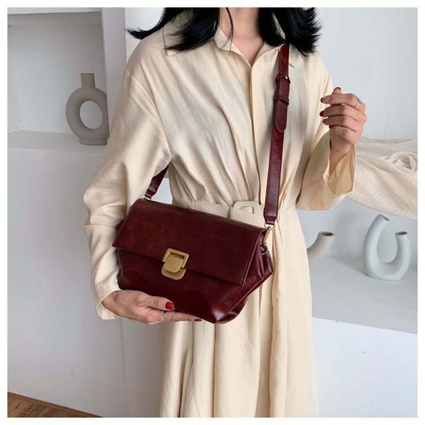 

7fkis autumn broadb bag and winter foreign shoulder women's 2020 new fashion straddle shoulder style broadband bag 63kmc