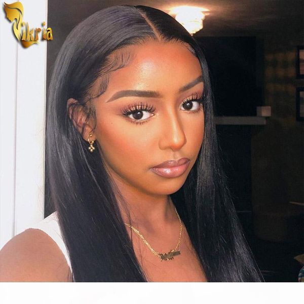 

new arrival straight lace front human hair wigs full lace wig brazilian remy human hair wigs preplucked natural hairline for black women, Black;brown