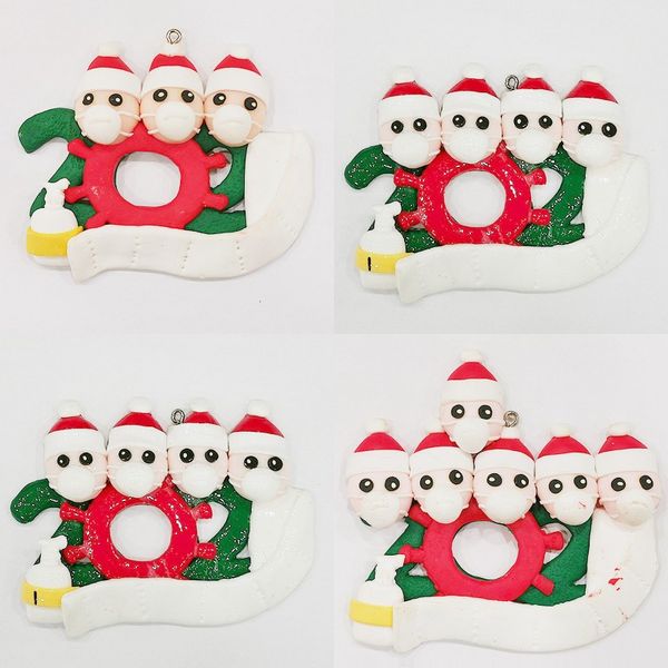 

2020 household christmases series pendant two to six people christmas tree small ornament diy full name blessing words 3 5hya j2