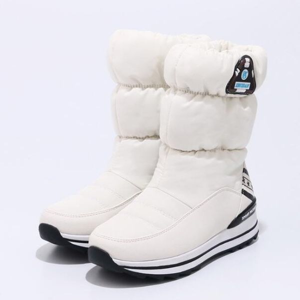 

winter girls snow boots warm plush princess boots waterproof non-slip children winter shoes platform size 31 - 39 with gift y200104, Black;grey