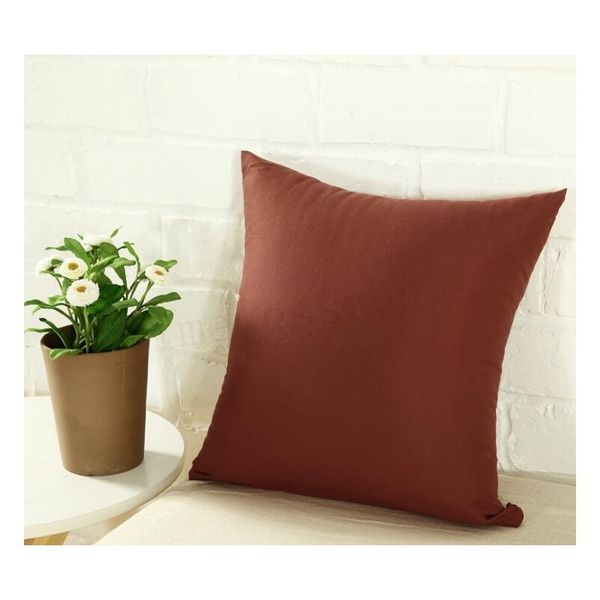 

solid pure color pillow case 45*45cm cushion cover office chair sofa throw pillowcase home weddin jllfvz eatout