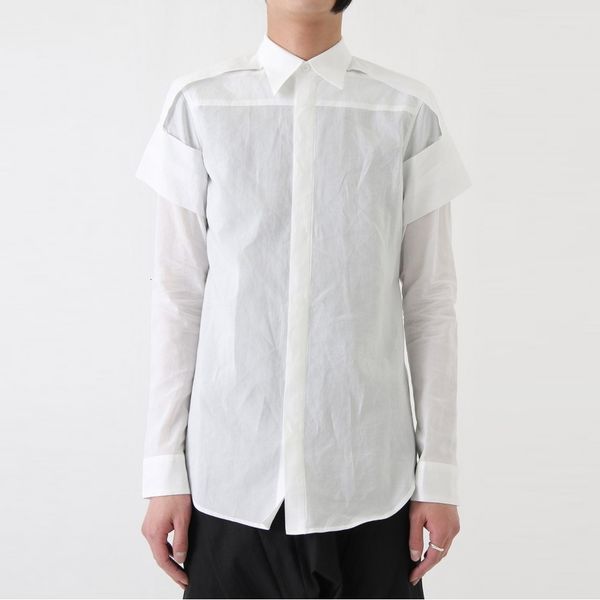 

2021 New S-6xl!! Casual-style Men's Double-shirt Thin Cotton Shirt. T9W8, Black