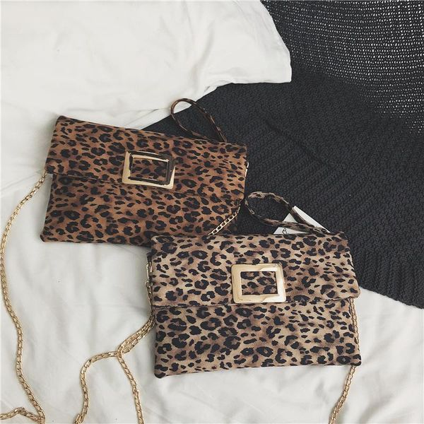 

luxury women leopard print envelope bag lady zipper day clutch bag women crossbody evening female messenger handbag bolsos