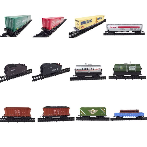 

large simulation electric train accessories carriages toy 31 styles models freight car oil tank carriage kids new year gift