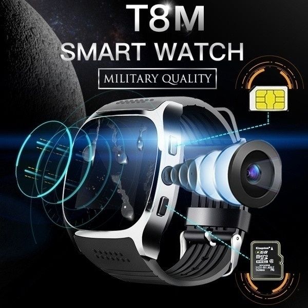 

touch screen bluetooth smart watch with camera support sim tf card pedometer men women call sport smartwatch for android phone