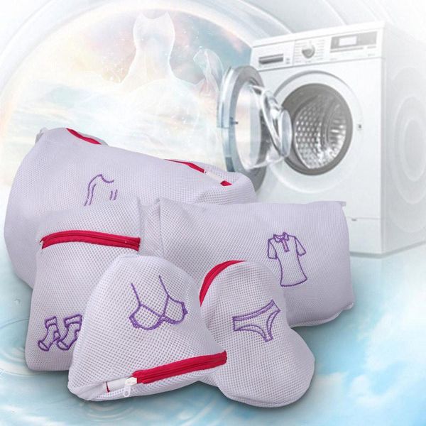 

mesh laundry wash bags foldable delicates lingerie bra socks underwear washing machine clothes protection net