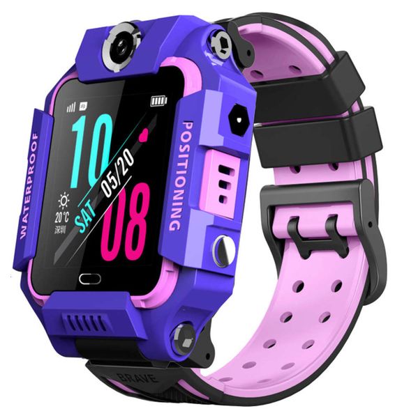 

children's smart gps positioning waterproof phone watch hd ai call, Blue