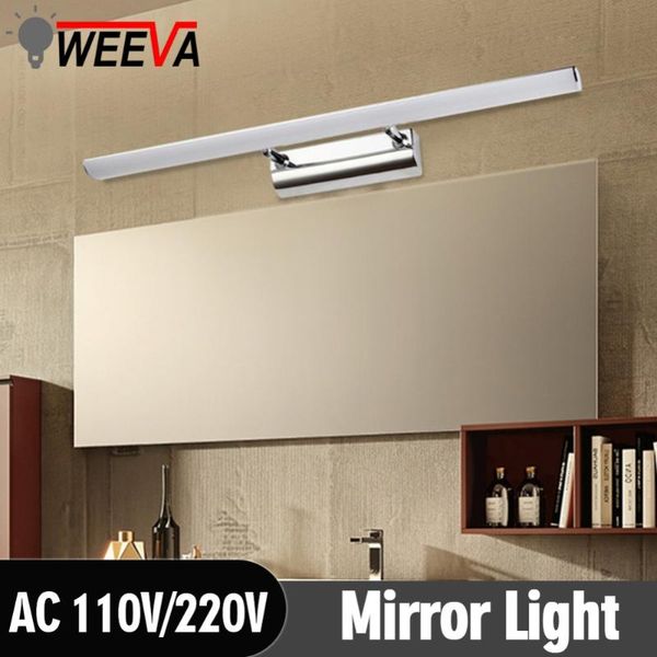 

led mirror light industrial wall lamp sconce 9w stainless steel lighting makeup bathroom toilet waterproof indoor