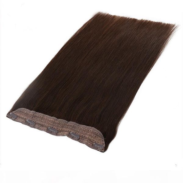 

brazilian virgin hair extension one piece clip in hair 100g piece #1,#2,#3,#4,#6,#8 ,1b, dark color clip in hair, Black