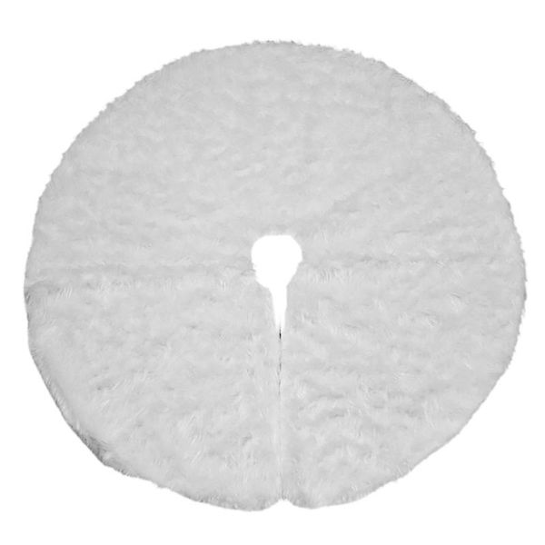

christmas plush tree skirt pure white long hair christmas tree skirt 78 90 122cm decoration
